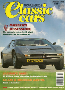 THOROUGHBRED & CLASSIC CARS 1994 MAR - MASERATI Spcl, RAPIER, ACE-BRISTOL, IMP